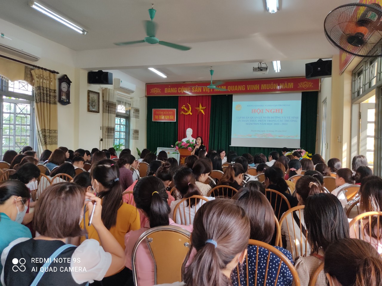 Kiến tập chuyên đề: “Quản lý nuôi dưỡng và an toàn thực phẩm trong các trường mầm non"